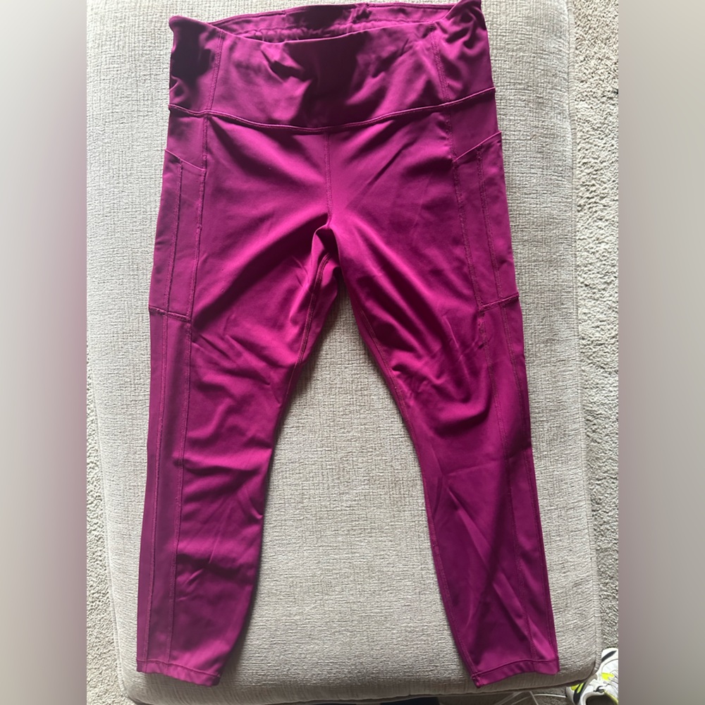 Athleta Magenta High-Waist Performance Leggings